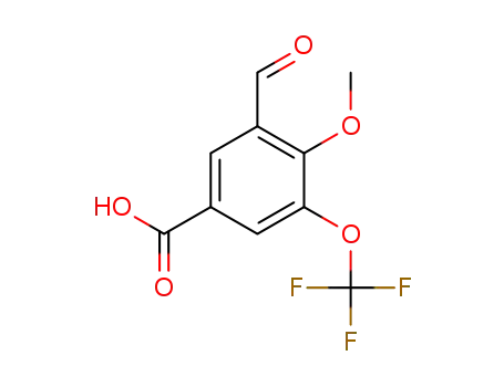 3-formyl-4-methoxy-5-trifluoromethoxybenzoic acid