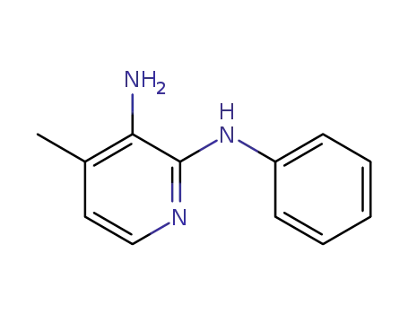 Molecular Structure of 1216164-90-7 (4-methyl-N<sub>2</sub>-phenylpyridine-2,3-diamine)