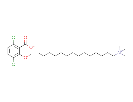 trimethyltetradecylammonium 3,6-dichloro-2-methoxybenzoate