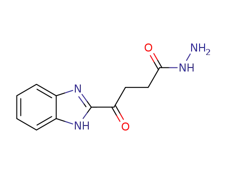 Molecular Structure of 1394140-47-6 (4-(1H-benzo[d]imidazol-2-yl)-4-oxobutane hydrazide)
