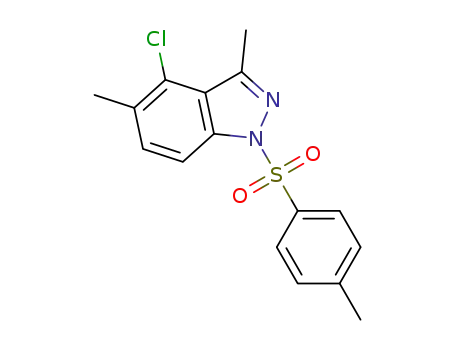 Molecular Structure of 1421252-92-7 (4-chloro-3,5-dimethyl-1-tosyl-1H-indazole)