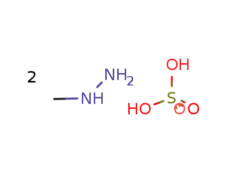 Molecular Structure of 5118-34-3 (Methylhydrazine sulfate)
