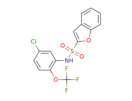 N-[5-chloro-2-(trifluoromethoxy)phenyl]-1-benzofuran-2-sulfonamide