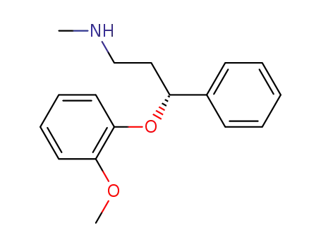 Molecular Structure of 112066-67-8 ((R)-N-methyl-3-(2-methoxyphenoxy)-3-phenyl-1-propanamine)