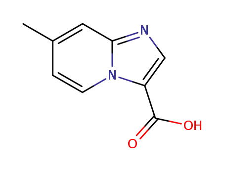 Molecular Structure of 21801-80-9 (7-Methylimidazo(1,2-a)pyridine-3-carboxylicacid)