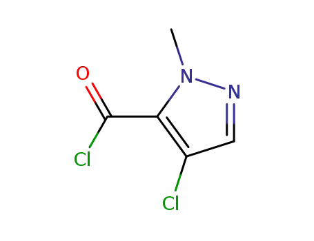 1H-Pyrazole-5-carbonyl chloride, 4-chloro-1-methyl- (9CI)
