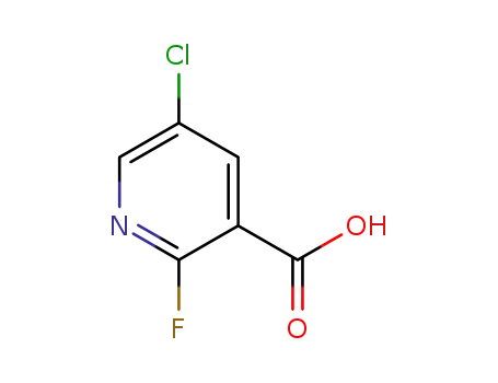 Molecular Structure of 884494-57-9 (5-Chloro-2-fluoronicotinic acid)