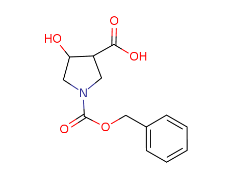1-benzyloxycarbonyl-4-hydroxy-pyrrolidine-3-carboxylic acid