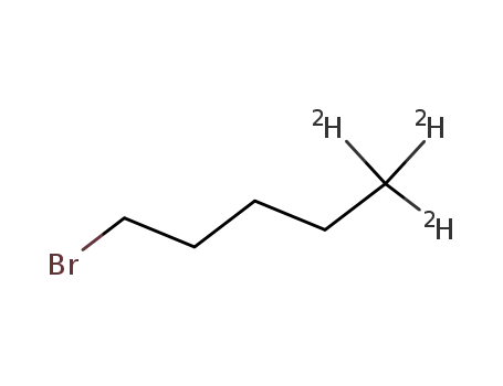 Molecular Structure of 75736-50-4 (1-BROMOPENTANE-5,5,5-D3)