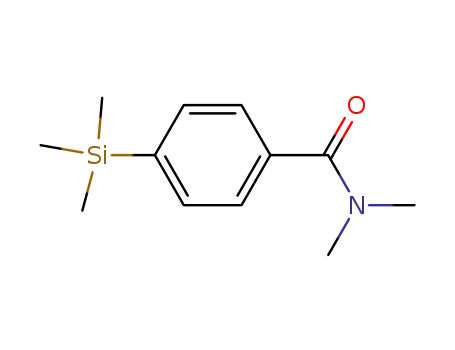 Molecular Structure of 34906-65-5 (Benzamide, N,N-dimethyl-4-(trimethylsilyl)-)