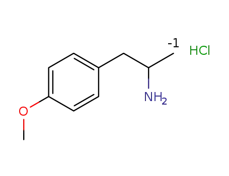 Molecular Structure of 52740-56-4 (PMA HYDROCHLORIDE)