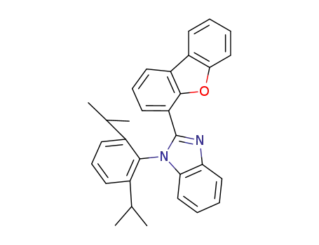 Molecular Structure of 1447716-80-4 (2-(dibenzo[b,d]furan-4-yl)-1-(2,6-diisopropylphenyl)-1H-benzo[d]imidazole)