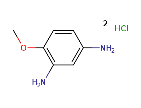 Molecular Structure of 13438-27-2 (4-methoxybenzene-1,3-diamine hydrochloride)