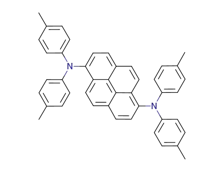 Molecular Structure of 663954-33-4 (1,6-Pyrenediamine, N,N,N',N'-tetrakis(4-methylphenyl)-)