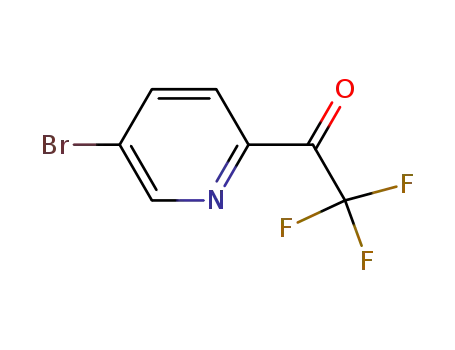 Molecular Structure of 886364-50-7 (1-(5-Bromo-2-pyridinyl)-2,2,2-trifluoroethanone)
