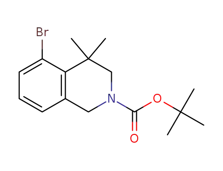 tert-butyl 5-bromo-3,4-dihydro-4,4-dimethylisoquinoline-2(1H)-carboxylate