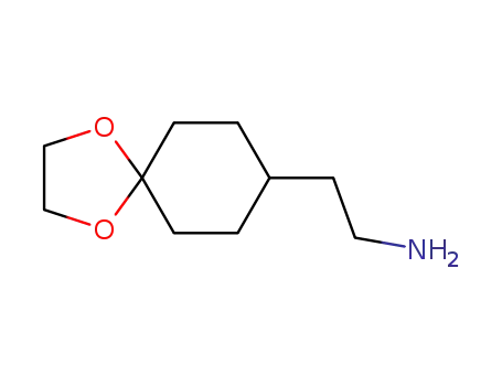 Molecular Structure of 124499-34-9 (2-(1,4-DIOXA-SPIRO[4.5]DEC-8-YL)-ETHYLAMINE)