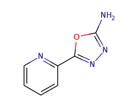 Molecular Structure of 5711-72-8 (5-PYRIDIN-2-YL-1,3,4-OXADIAZOL-2-YLAMINE)
