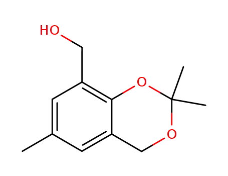 Molecular Structure of 140875-58-7 (4H-1,3-Benzodioxin-8-methanol, 2,2,6-trimethyl-)