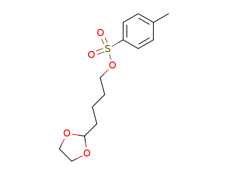 Molecular Structure of 143725-11-5 (1,3-Dioxolane-2-butanol, 4-methylbenzenesulfonate)