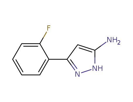 Molecular Structure of 502132-86-7 (3-Amino-5-(2-fluorophenyl)-1H-pyrazole)