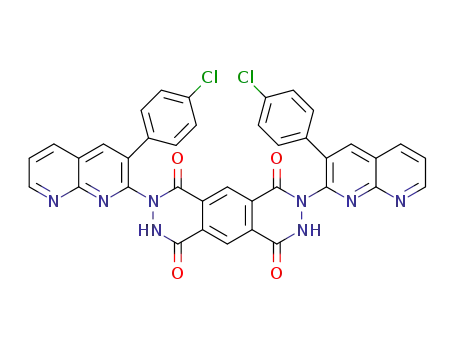 Molecular Structure of 1550370-33-6 (C<sub>38</sub>H<sub>20</sub>Cl<sub>2</sub>N<sub>8</sub>O<sub>4</sub>)