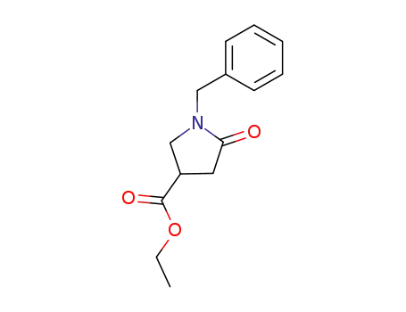 Molecular Structure of 5733-87-9 (ETHYL1-BENZYL-5-OXOPYRROLIDINE-3-CARBOXYLATE)