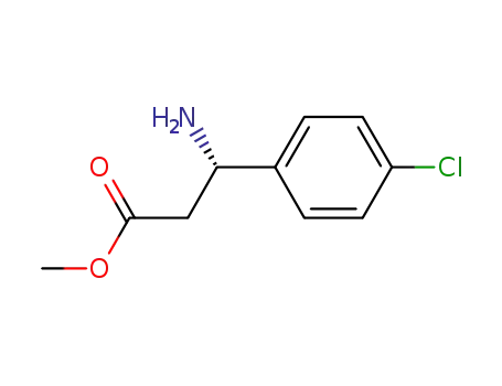 Molecular Structure of 283159-95-5 ((S)-3-AMINO-3-(4-CHLORO-PHENYL)-PROPIONIC ACID METHYL ESTER)