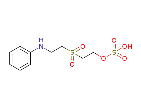 Molecular Structure of 153596-52-2 (Ethanol, 2-[[2-(phenylamino)ethyl]sulfonyl]-, hydrogen sulfate (ester))