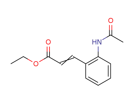 Molecular Structure of 785815-12-5 (2-Propenoic acid, 3-[2-(acetylamino)phenyl]-, ethyl ester)