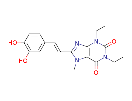 (8E)-1,3-diethyl-8-[(2Z)-2-(3-hydroxy-4-oxocyclohexa-2,5-dien-1-ylidene)ethylidene]-7-methyl-3,7,8,9-tetrahydro-1H-purine-2,6-dione