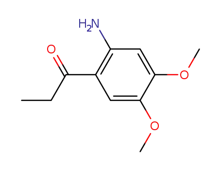 Molecular Structure of 4765-46-2 (1-Propanone, 1-(2-amino-4,5-dimethoxyphenyl)-)