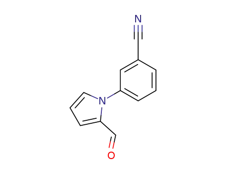 Molecular Structure of 209958-45-2 (3-(2-FORMYL-1H-PYRROL-1-YL)BENZONITRILE)