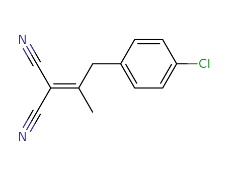 Molecular Structure of 69358-83-4 (2-(1-(4-chlorophenyl)propan-2-ylidene)malononitrile)