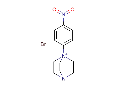 Molecular Structure of 112473-27-5 (1-(4-Nitro-phenyl)-4-aza-1-azonia-bicyclo[2.2.2]octane; bromide)