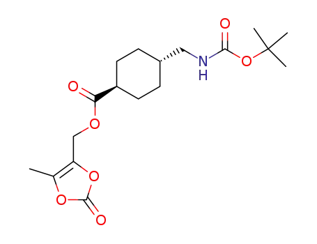 (5-methyl-2-oxo-1,3-dioxolen-4-yl)methyl trans-4-<<(tert-butoxycarbonyl)amino>methyl>cyclohexanecarboxylate
