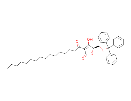 2(5H)-Furanone, 4-hydroxy-3-(1-oxohexadecyl)-5-[(triphenylmethoxy)methyl]-, (5R)-