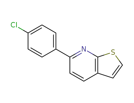 Molecular Structure of 109216-78-6 (6-(4-chlorophenyl)thieno<2,3-b>pyridine)