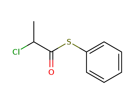 Molecular Structure of 120346-68-1 (Propanethioic acid, 2-chloro-, S-phenyl ester)