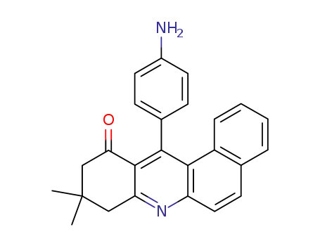 Molecular Structure of 159146-73-3 (12-(p-aminophenyl)-9,9-dimethyl-8,9,10,11-tetrahydrobenz<a>acridin-11-one)