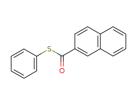 Molecular Structure of 28118-49-2 (2-Naphthalene(thiocarboxylic acid)S-phenyl ester)