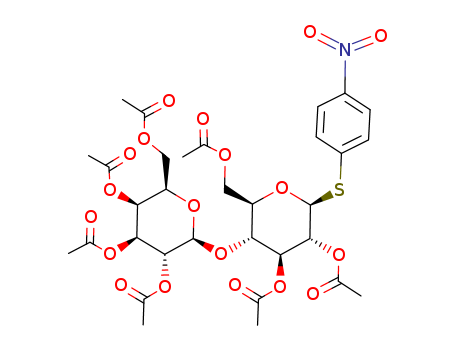 b-D-Glucopyranoside, 4-nitrophenyl4-O-(2,3,4,6-tetra-O-acetyl-b-D-galactopyranosyl)-1-thio-, 2,3,6-triacetate