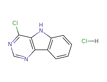 Molecular Structure of 107400-97-5 (4-Chloro-5H-pyrimido[5,4-b]indole hydrochloride)