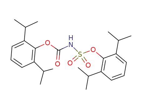 Molecular Structure of 142642-31-7 (((2,6-bis(1-methylethyl)phenoxy)sulfonyl)carbamic acid 2,6-bis(1-methylethyl)phenyl ester)