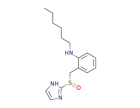 Benzenamine, N-hexyl-2-[(1H-imidazol-2-ylsulfinyl)methyl]-