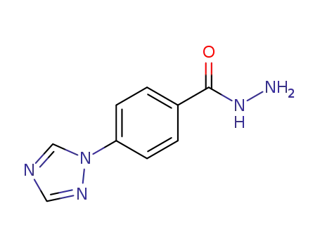 Molecular Structure of 58419-68-4 (Benzoic acid, 4-(1H-1,2,4-triazol-1-yl)-, hydrazide)