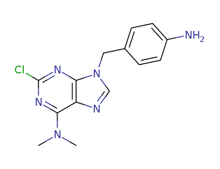 9H-Purin-6-amine,9-[(4-aminophenyl)methyl]-2-chloro-N,N-dimethyl-