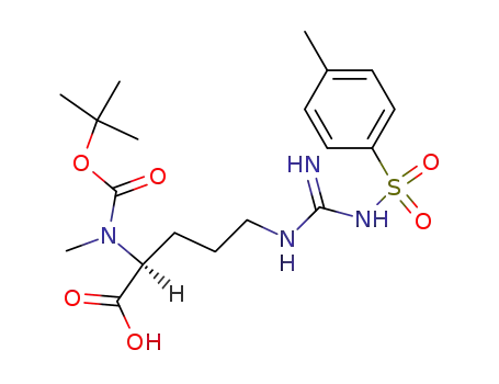 Molecular Structure of 108695-16-5 (BOC-N-ME-ARG(TOS)-OH)