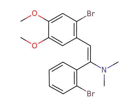 (E)-2-(2-bromo-4,5-dimethoxyphenyl)-1-(2-bromophenyl)-N,N-dimethylethenylamine