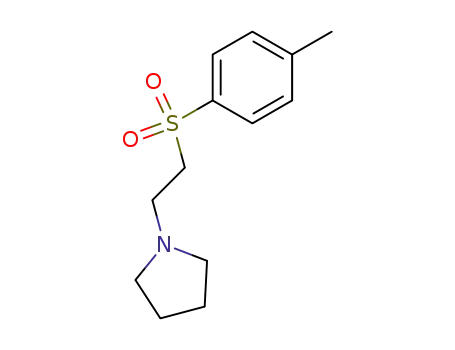Molecular Structure of 16191-66-5 (1-[2-(4-methylphenyl)sulfonylethyl]pyrrolidine)